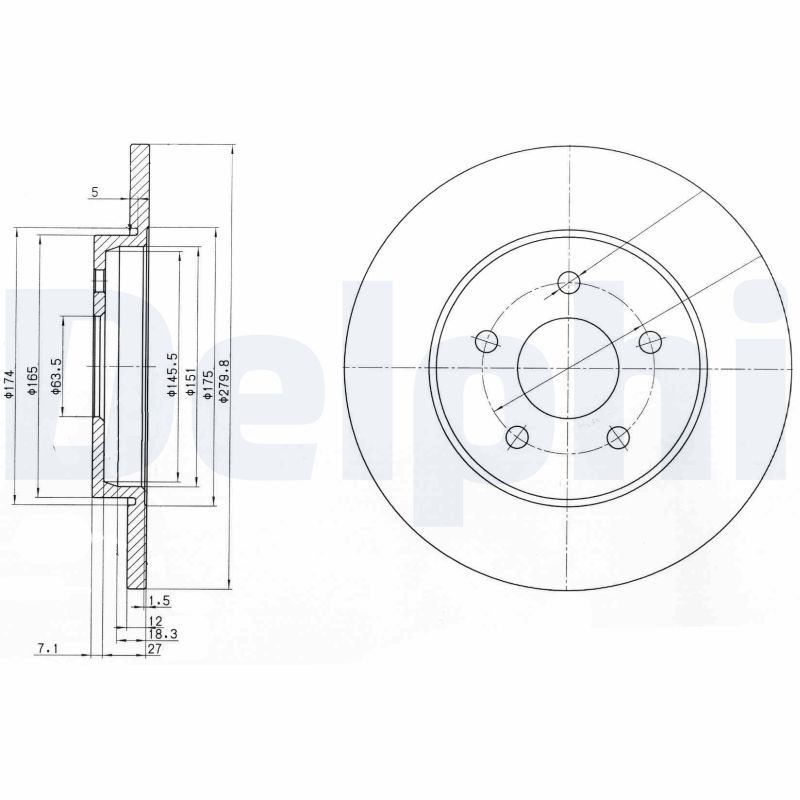 Brake Disc BG3663C