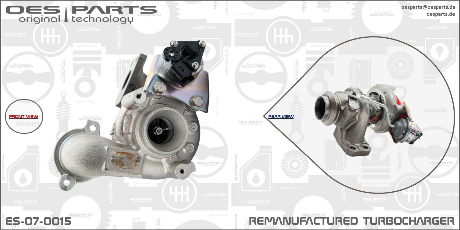 OES PARTS ES-07-0015 - Lader, Aufladung
