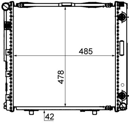 MAHLE CR 292 000S - K&uuml;hler, Motork&uuml;hlung