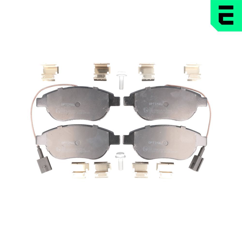 OPTIMAL BP-12715 - Bremsbelagsatz, Scheibenbremse
