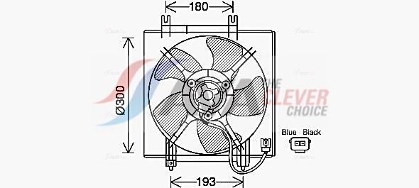 AVA QUALITY COOLING SU7517 - L&uuml;fter, Motork&uuml;hlung