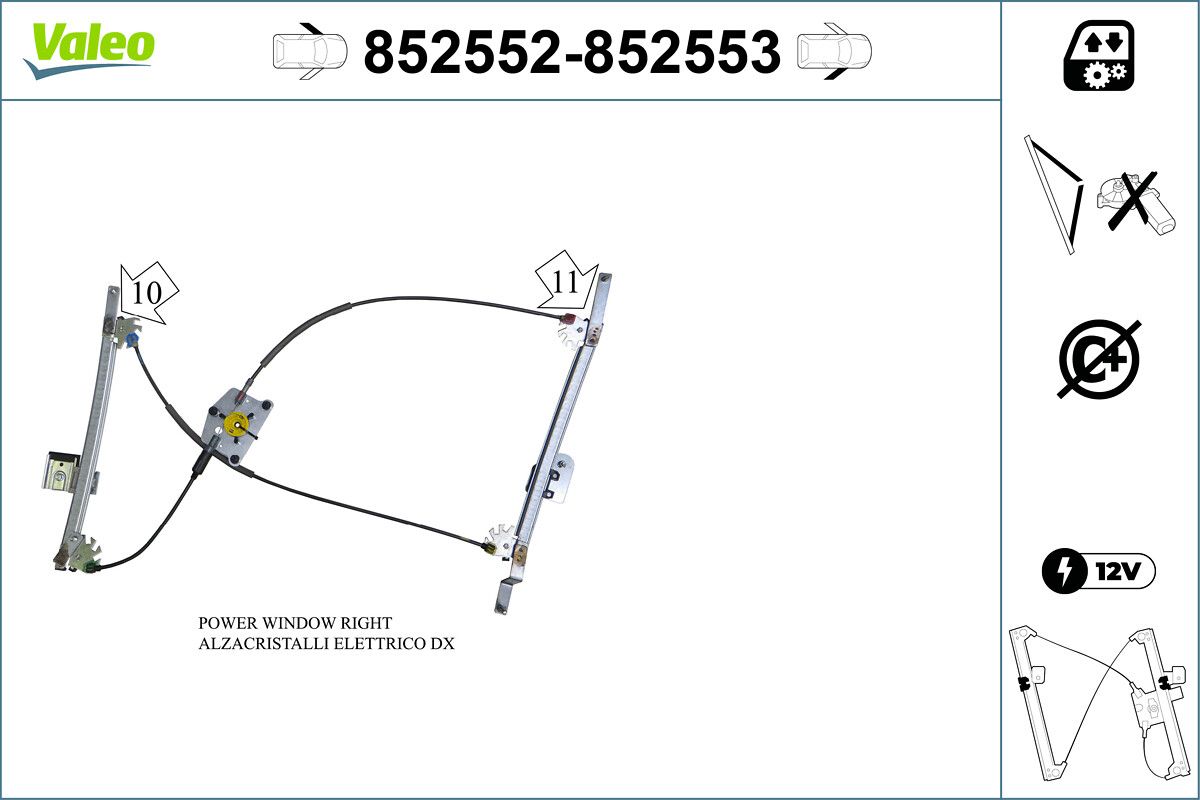 VALEO 852552 - Fensterheber