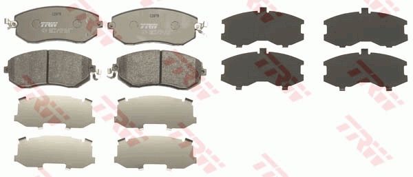 TRW DISC BRAKE PADS - TecDoc 2