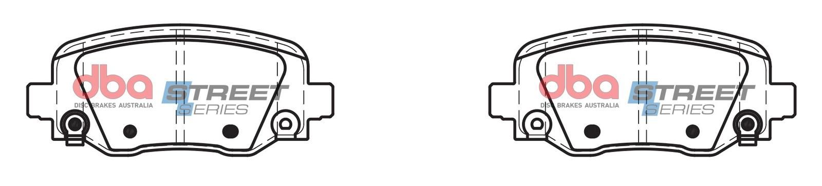 DBA SS STREET SERIES BRAKE PADS [ Jeep Cherokee 2013 - On R ] - TecDoc Only