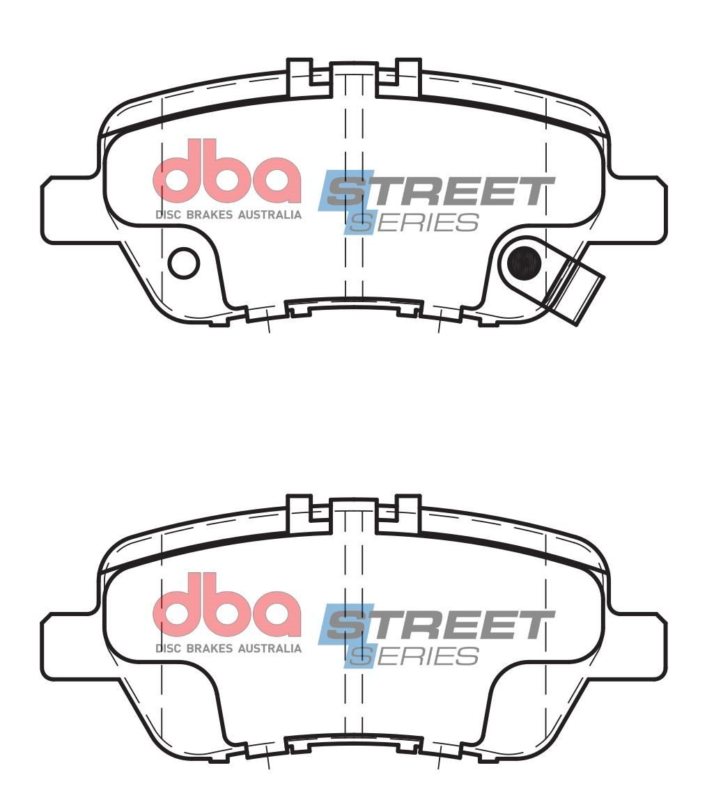 DBA SS STREET SERIES BRAKE PADS [ Honda Odyssey 2005-2014 R ] - TecDoc Only