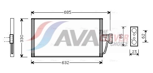 BW5254 AVA QUALITY COOLING kondenzátor, klíma