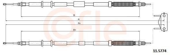 COFLE 11.5774 - Seilzug, Feststellbremse