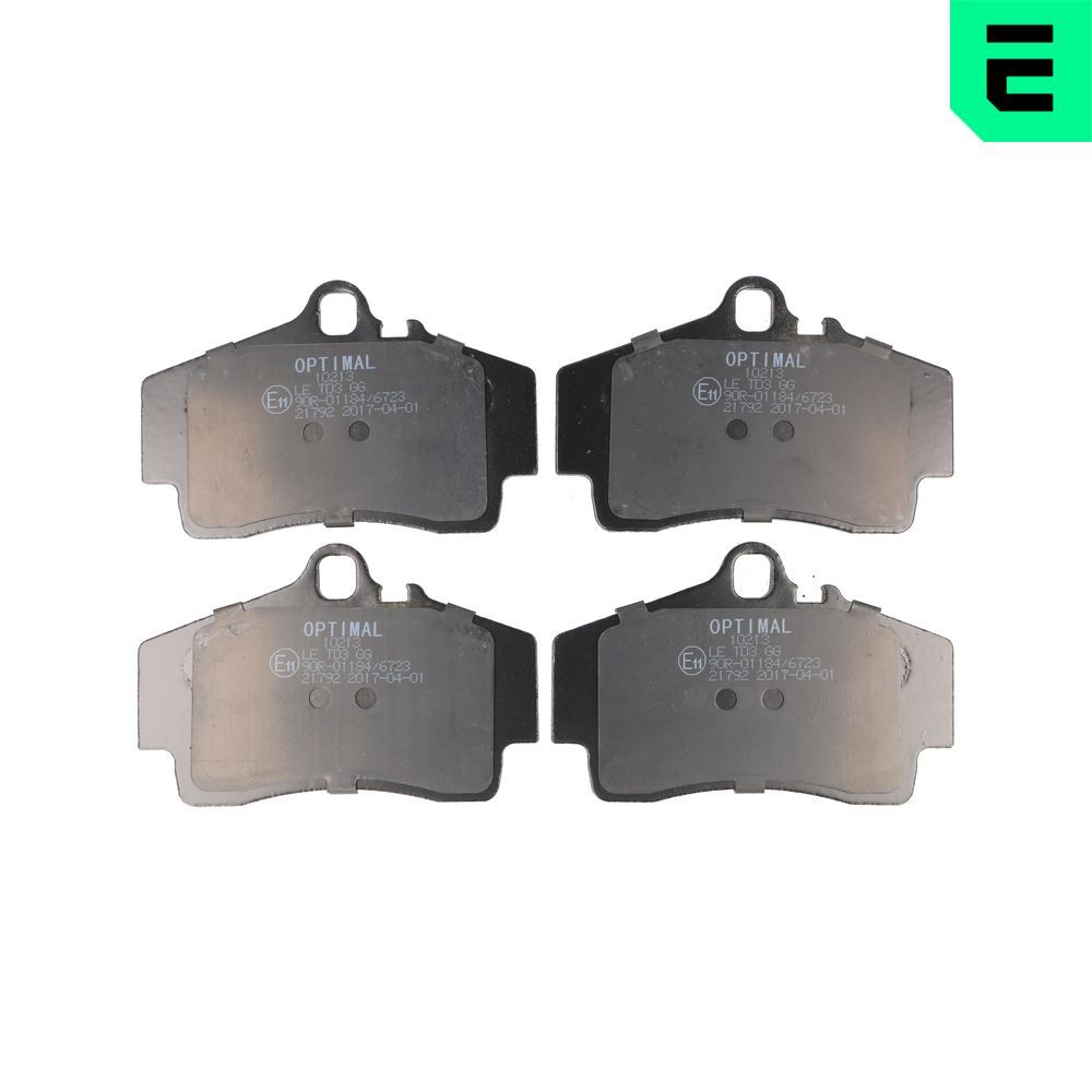 OPTIMAL BP-10213 - Bremsbelagsatz, Scheibenbremse