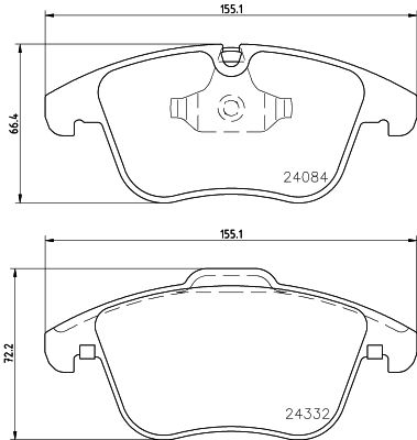 Brake Pad Set, disc brake 8DB 355 013-731