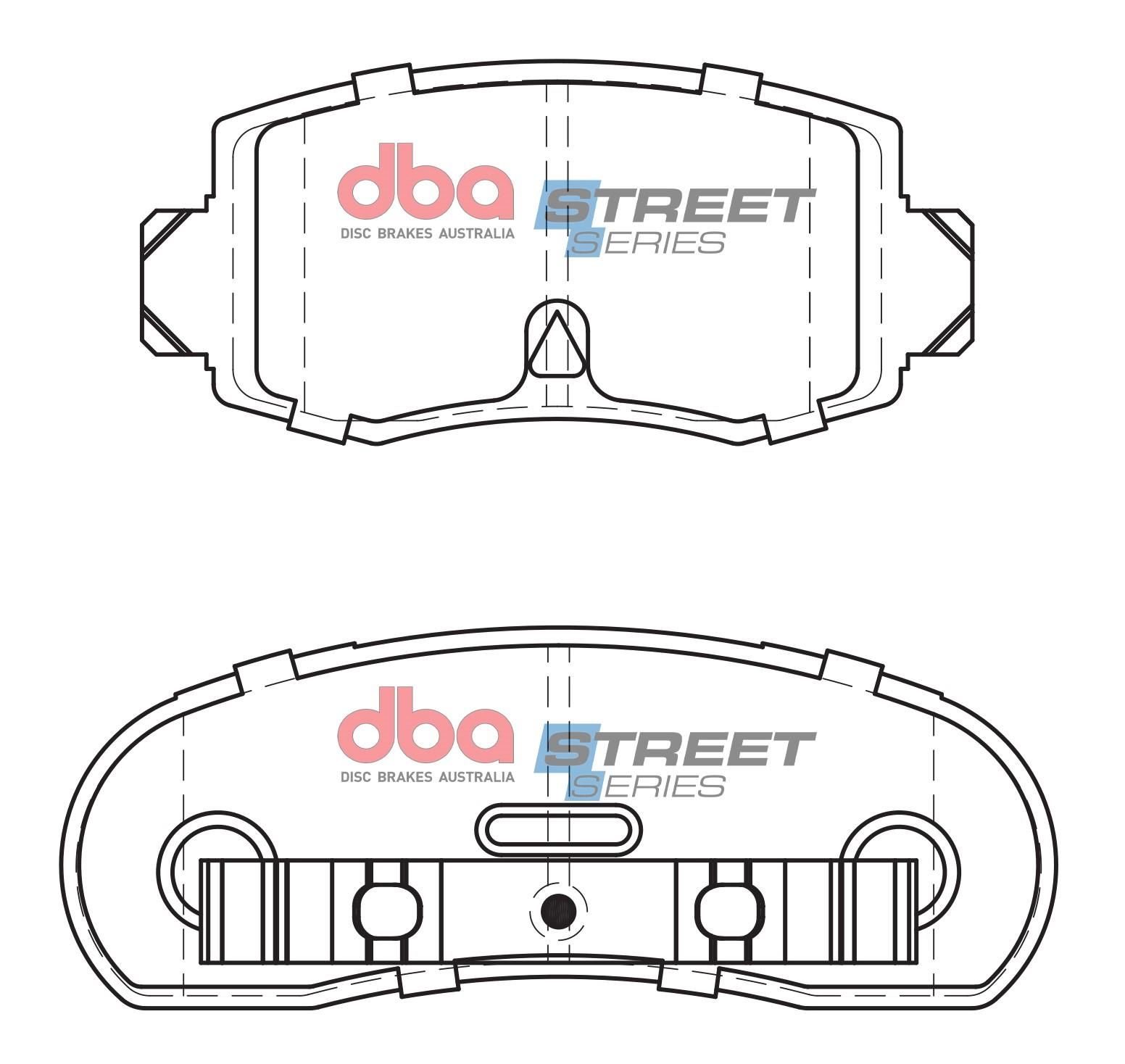 DBA SS STREET SERIES BRAKE PADS [ Ford 1981-88 R ] - TecDoc Only