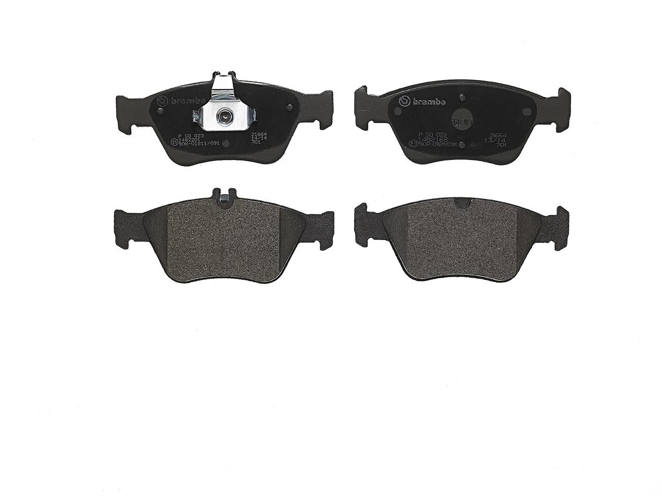 Brembo P 50 023 Bremsbelagsatz, Scheibenbremse