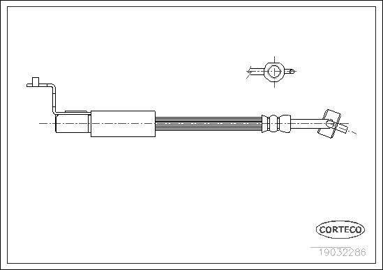 FLEXIBLE DE FREIN FORD ESCORT, V  0705