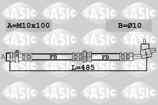 6606258 SASIC fékcső