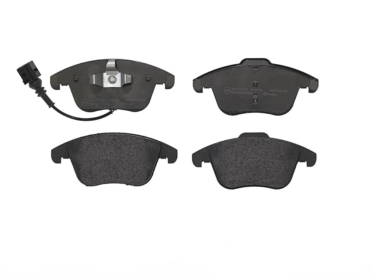 BREMBO P 85 112 - Bremsbelagsatz, Scheibenbremse PRIME LINE
