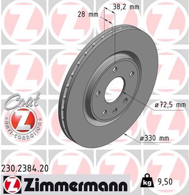 230.2384.20 ZIMMERMANN COAT Z féktárcsa