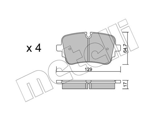 Brake Pad Set, disc brake 22-1130-1