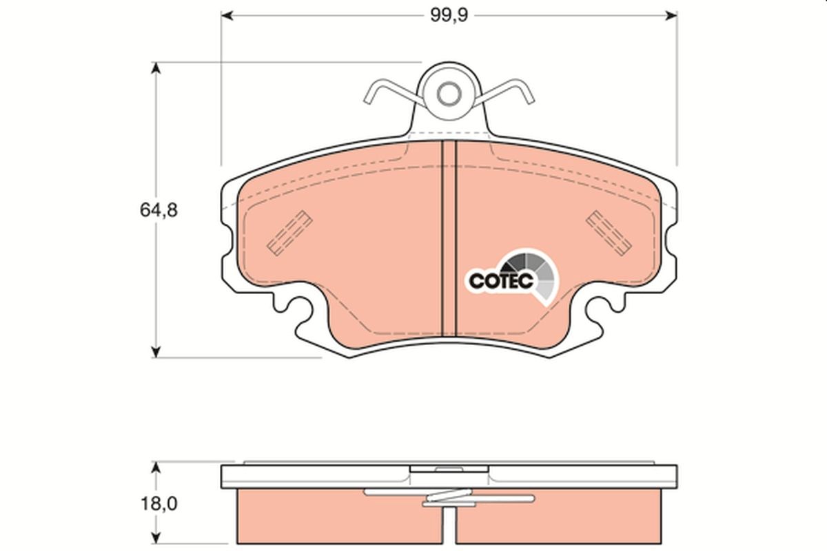 Brake Pad Set, disc brake GDB1332