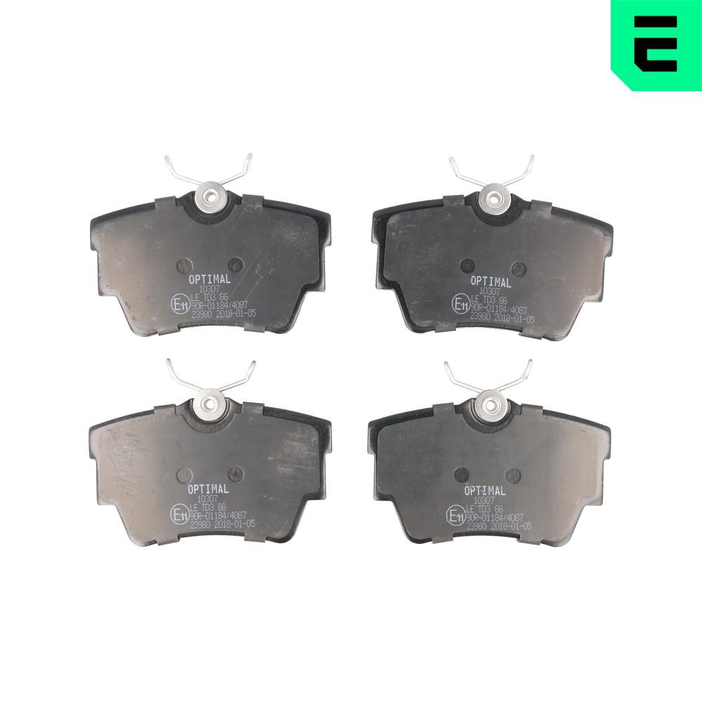 OPTIMAL BP-10307 - Bremsbelagsatz, Scheibenbremse
