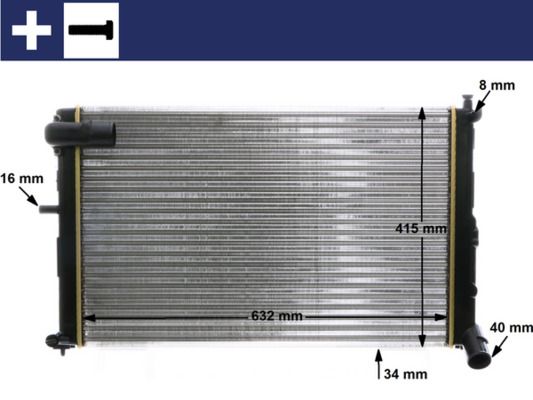 Radiador, refrigeración del motor