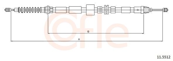 COFLE 11.5512 - Seilzug, Feststellbremse