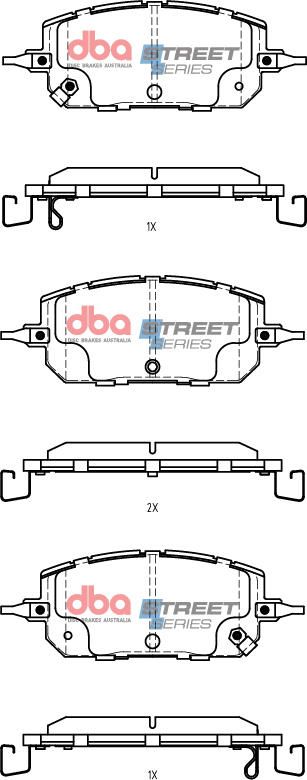 DBA SS STREET SERIES BRAKE PADS [ MAZDA MX30 2020 - > F ] - TecDoc Only