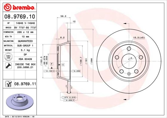 Brake Disc 08.9769.10