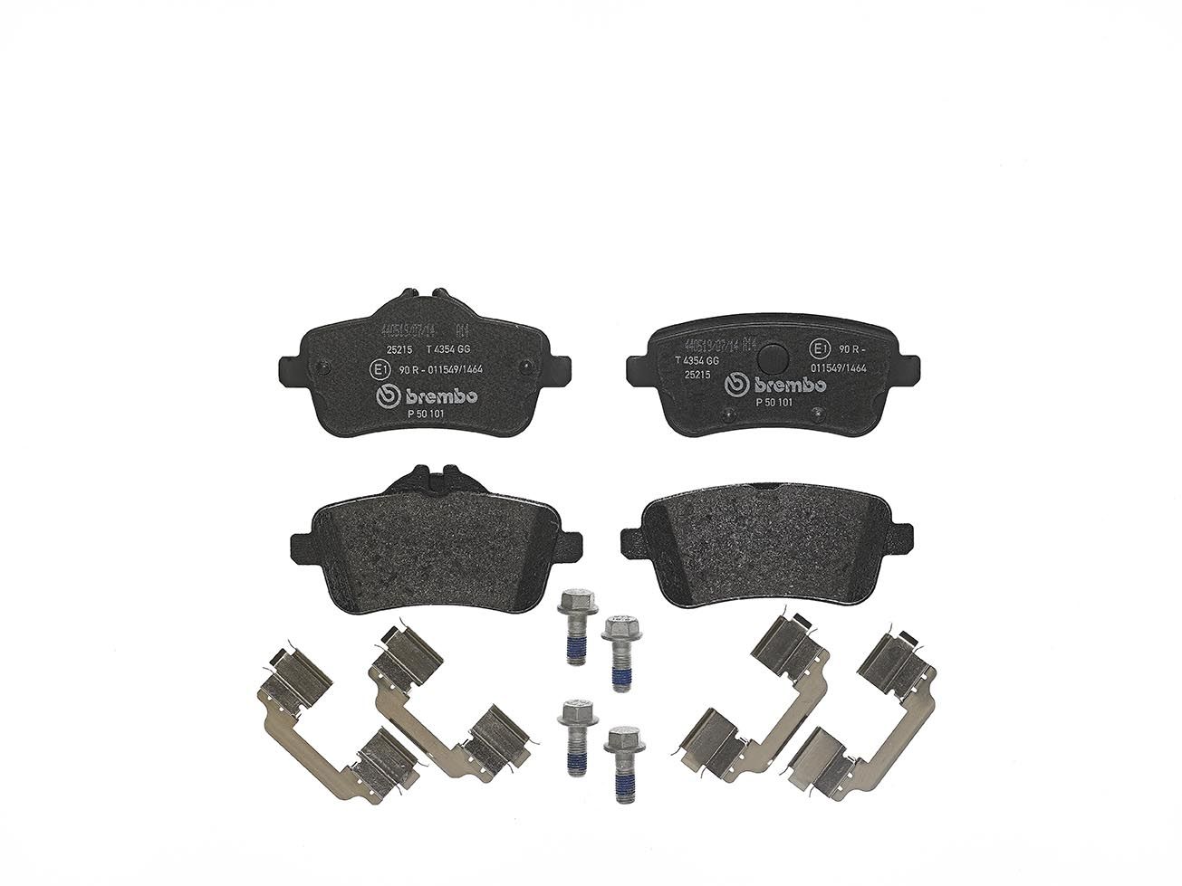 Brembo P 50 101 Bremsbelagsatz, Scheibenbremse