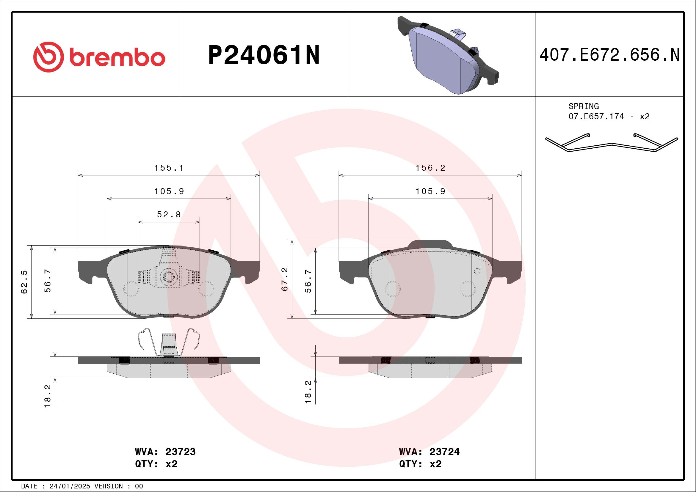 MAZDA MAZDA3 (BK) 2.0 03-09 (FRT) - TecDoc 1