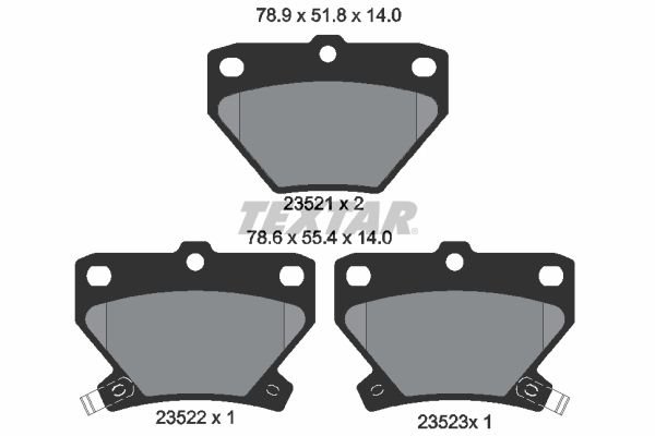 Brake Pad Set, disc brake 2352101