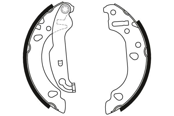 Bremsbackensatz