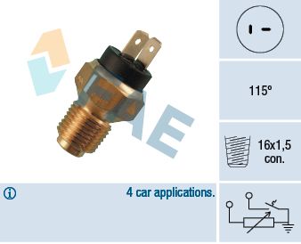 FAE 34020 - Sensor, K&uuml;hlmitteltemperatur