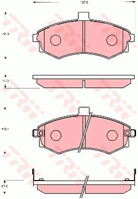 TRW DISC BRAKE PADS - TecDoc Only