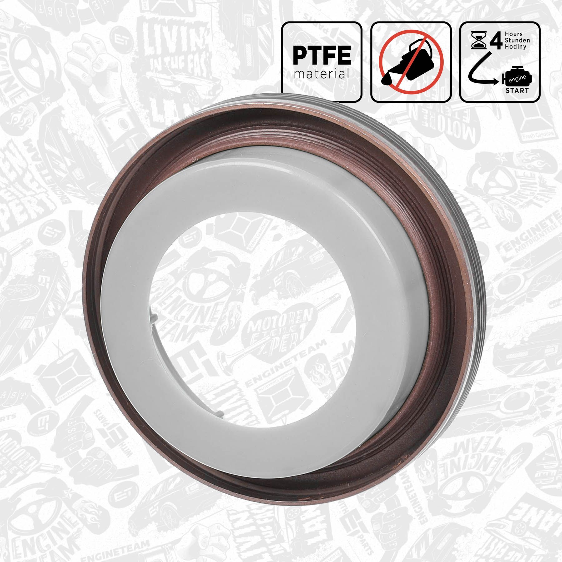 Wellendichtring, Kurbelwelle