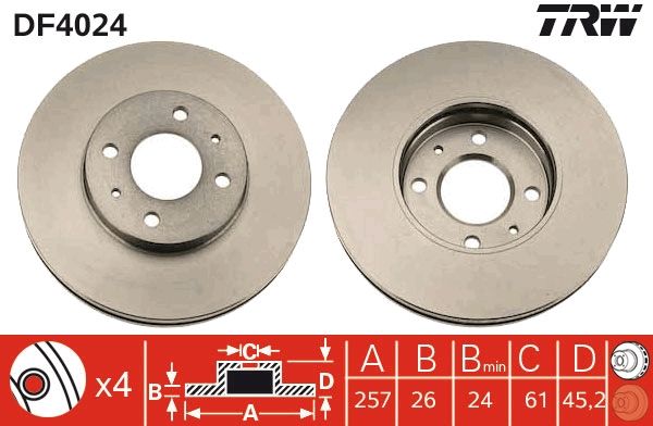 PAIRE DE DISQUES  9900