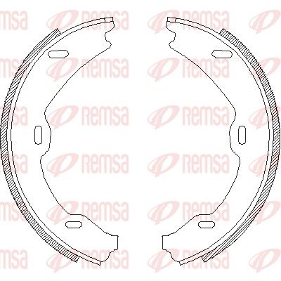 Brake Shoe, parking brake 4706.01