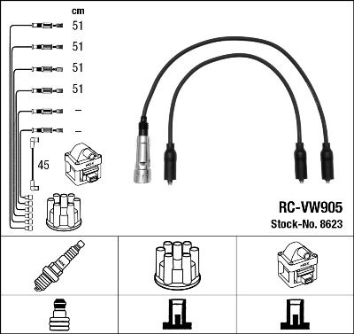 NGK 8623 - Zündleitungssatz
