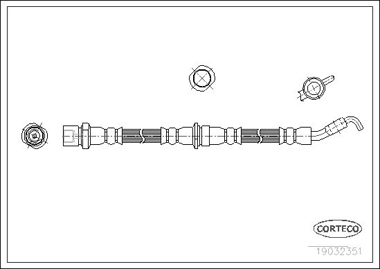 FLEXIBLE DE FREIN SUBARU IMPREZA  0705