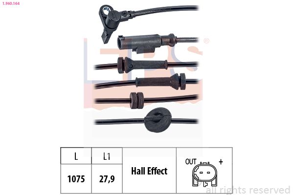 EPS 1.960.164 - Sensor, Raddrehzahl