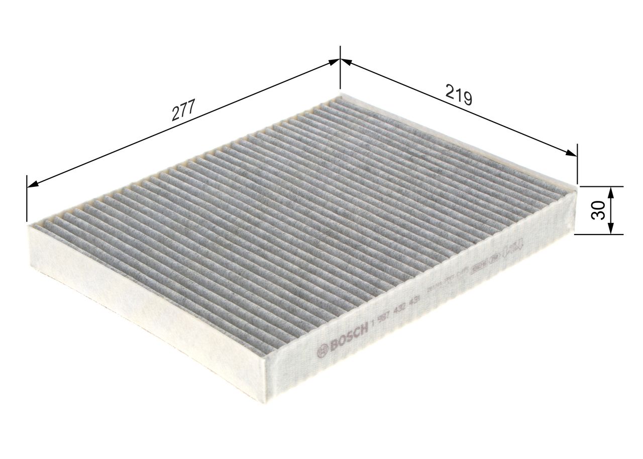 BOSCH 1 987 432 431 - Filter, Innenraumluft