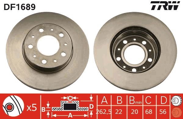 Brake Disc DF1689