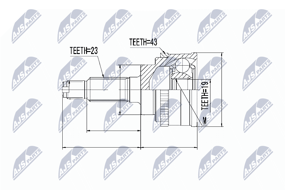 NTY NPZ-SU-001 Gelenksatz, Antriebswelle
