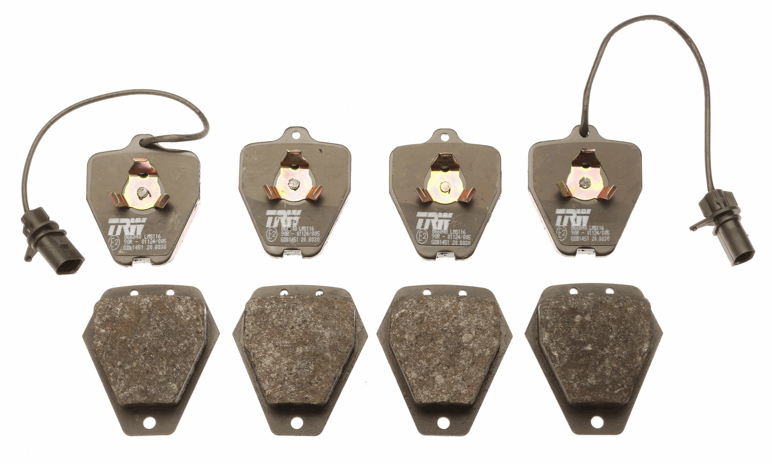 TRW DISC BRAKE PADS - TecDoc 2