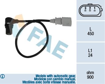 Sensor, crankshaft pulse 79055