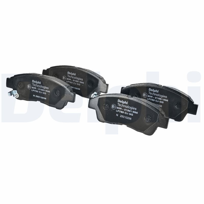 DELPHI LP789 - Bremsbelagsatz, Scheibenbremse