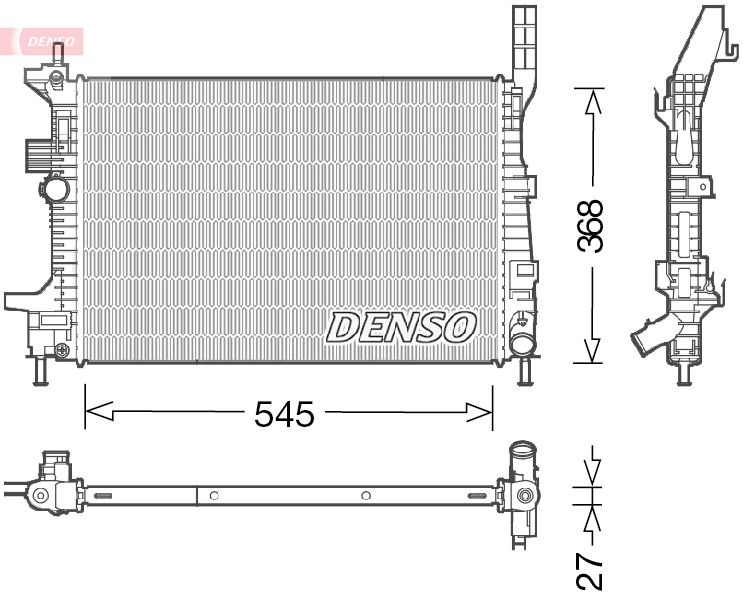 Radiator, engine cooling DRM10029