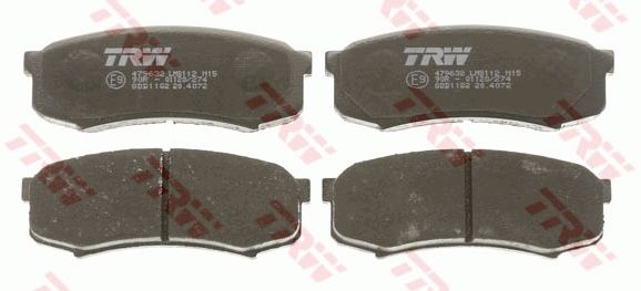 TRW DISC BRAKE PADS - TecDoc 2