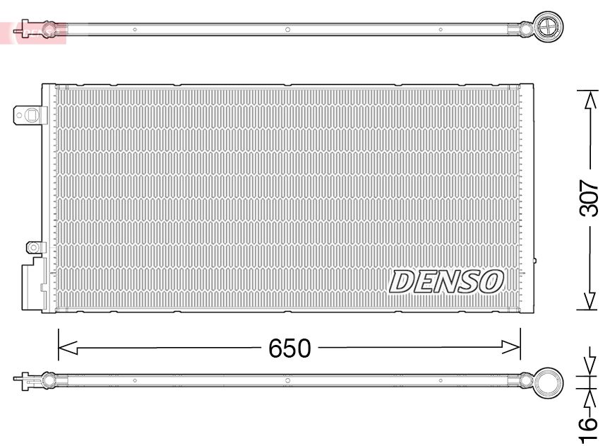 DCN15005 DENSO kondenzátor, klíma