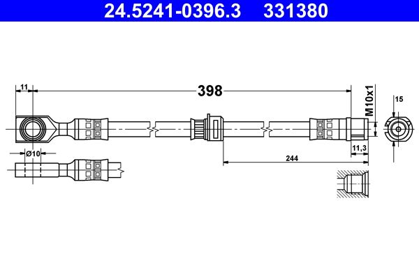 Brake Hose 24.5241-0396.3