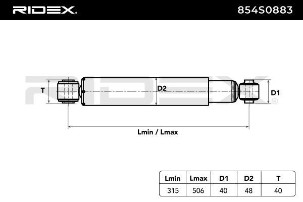 RIDEX 854S0883 Shock Absorber