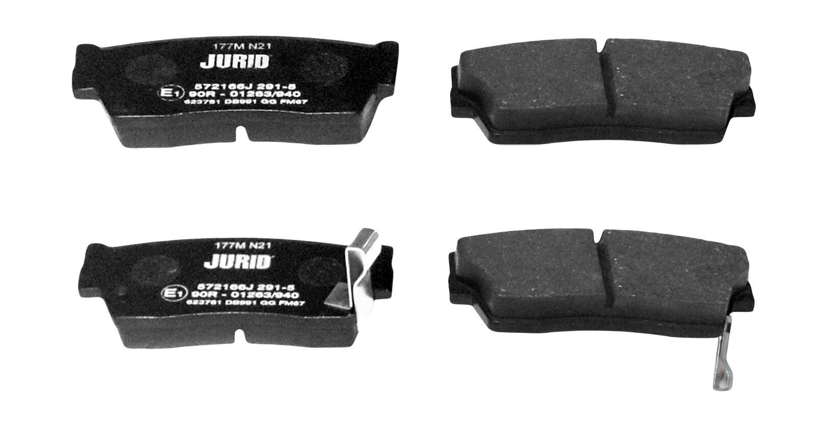 Bremsbelagsatz, Scheibenbremse